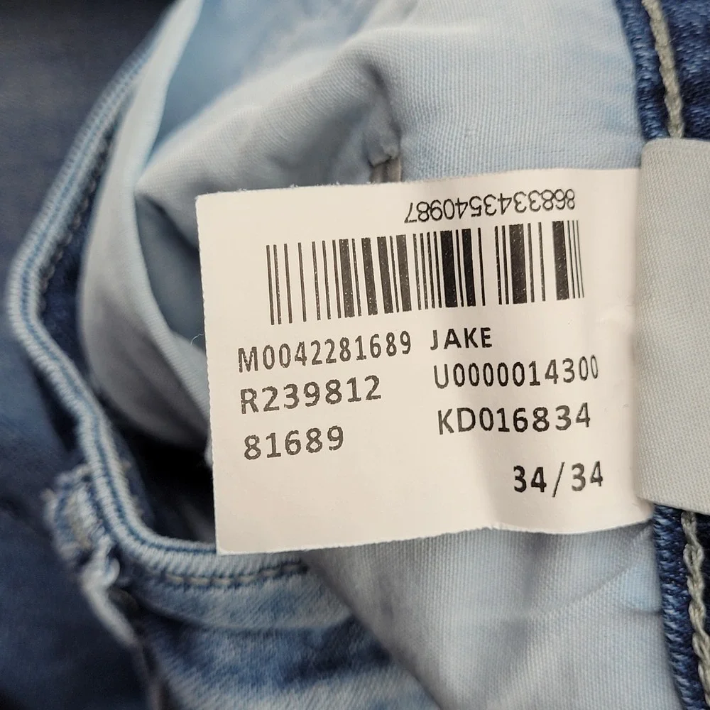 Mavi Jake Slim Leg Jeans‎ Mens 34/34 Blue Medium Wash Stretch Denim M0042281689